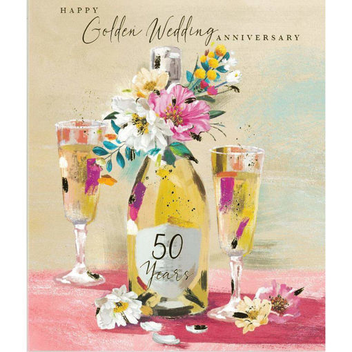 Picture of HAPPY GOLDEN WEDDING ANNIVERSARY CARD